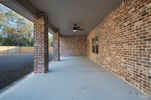 6621 Rocky Shores Rd, Milton, FL 32583 - view of patio with a ceiling fan
