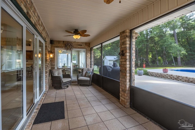 9638 Wills Ln, Lillian, AL 36549 - sunroom / solarium with ceiling fan