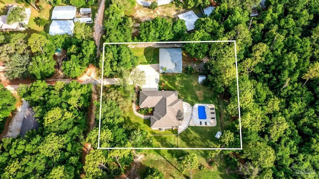 9638 Wills Ln, Lillian, AL 36549 - aerial view of property and surrounding area with property boundaries highlighted