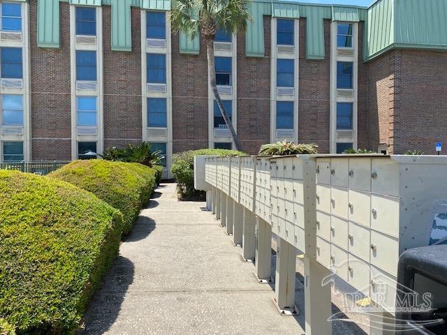 view of property's community with mail area