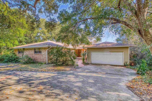 ranch-style house with a garage