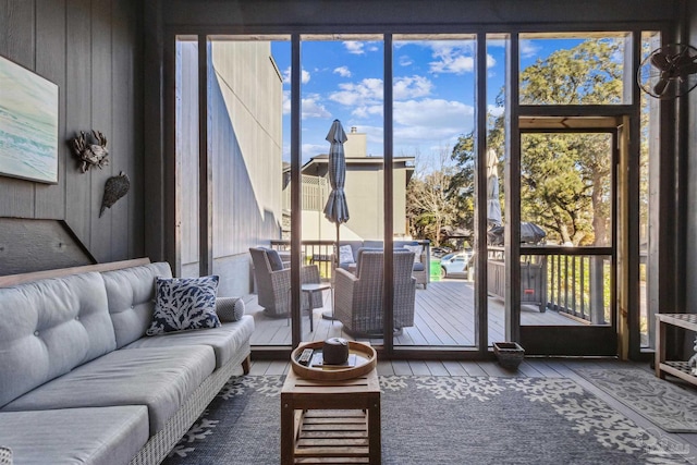 interior space featuring a wealth of natural light