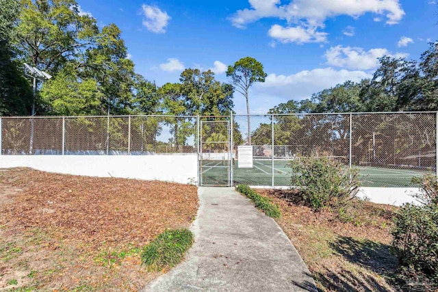 view of sport court