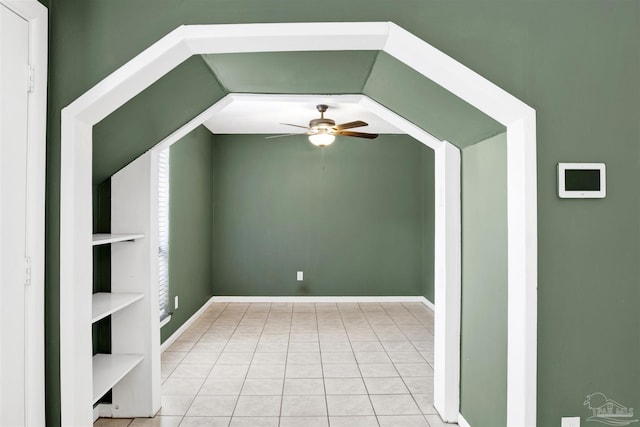 913 Bartow Ave, Pensacola, FL 32507 - bonus room with ceiling fan, tile patterned floors, and baseboards