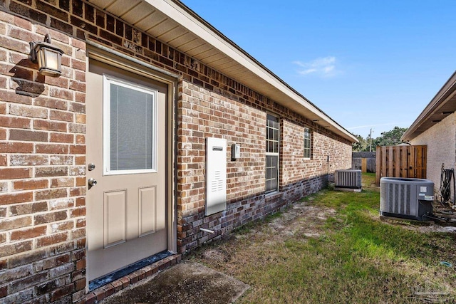 view of property exterior featuring cooling unit