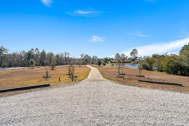 view of home's community featuring a water view