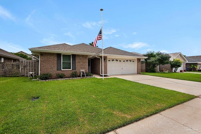 3774 Mcnemar Ct, Gulf Breeze, FL 32563 - ranch-style home with an attached garage, concrete driveway, brick siding, and a shingled roof