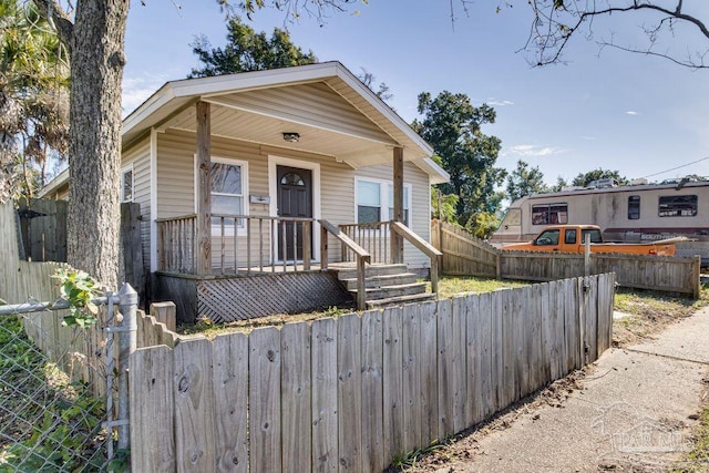 bungalow-style house featuring a porch