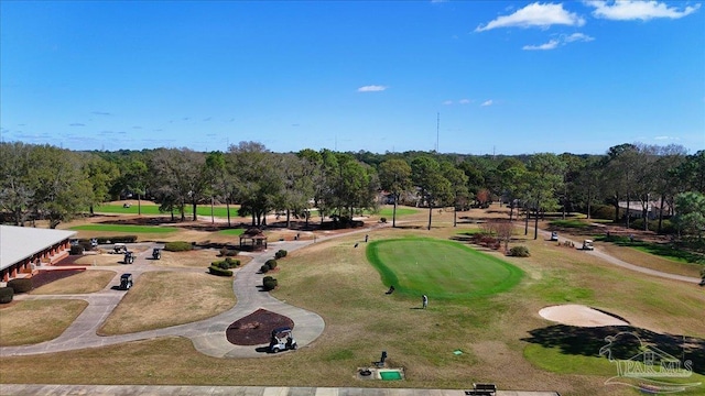 view of community featuring golf course view