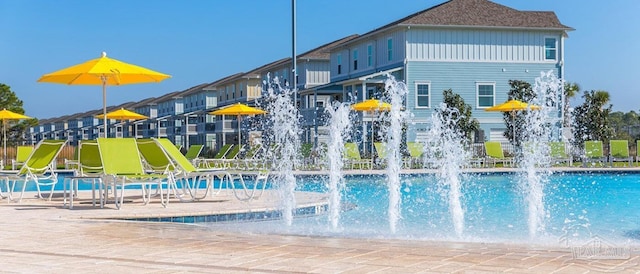 view of pool