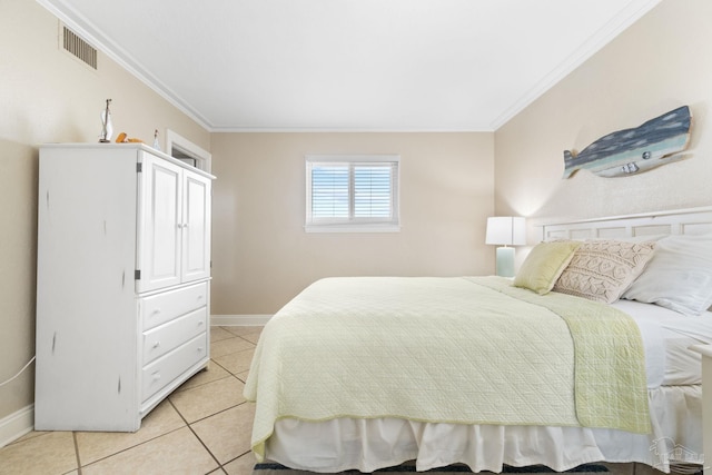 1111 Ft Pickens Rd Unit 111, Pensacola Beach, FL 32561 - bedroom featuring ornamental molding and light tile patterned floors