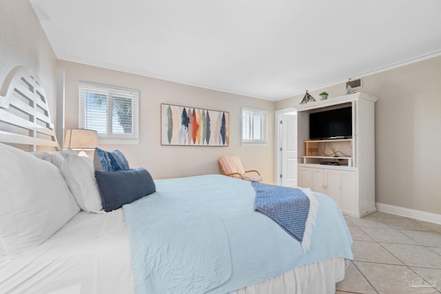 1111 Ft Pickens Rd Unit 111, Pensacola Beach, FL 32561 - bedroom featuring ornamental molding and light tile patterned floors