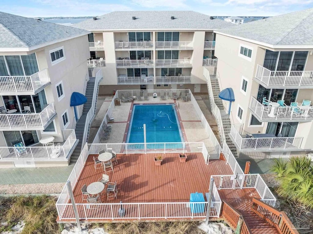 1111 Ft Pickens Rd Unit 111, Pensacola Beach, FL 32561 - aerial view of apartment complex / building and a pool