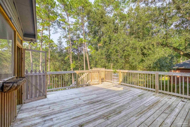 view of wooden terrace