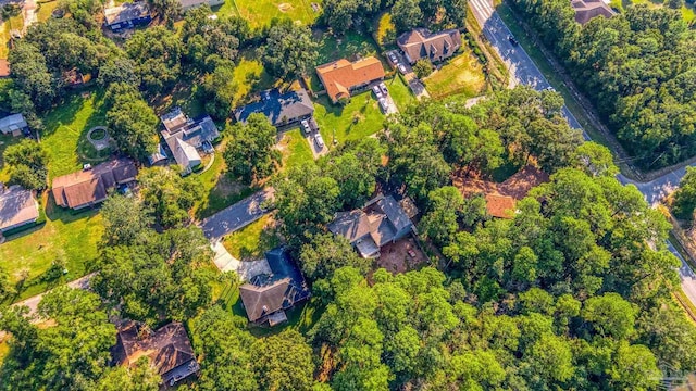 aerial view featuring a residential view