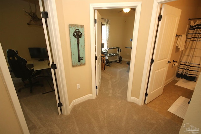 4135 Dundee Crossing Dr, Pace, FL 32571 - hall with carpet and baseboards