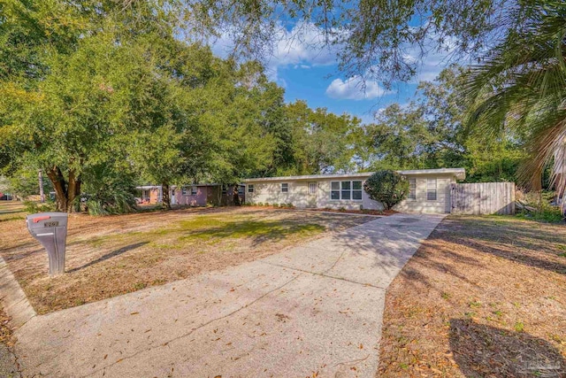 view of ranch-style home