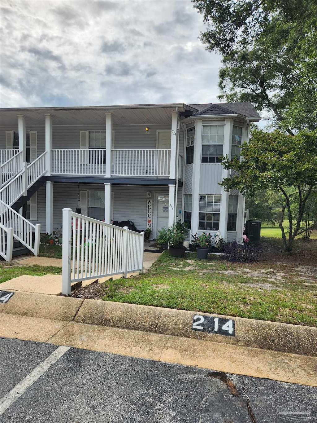 view of property with central AC unit