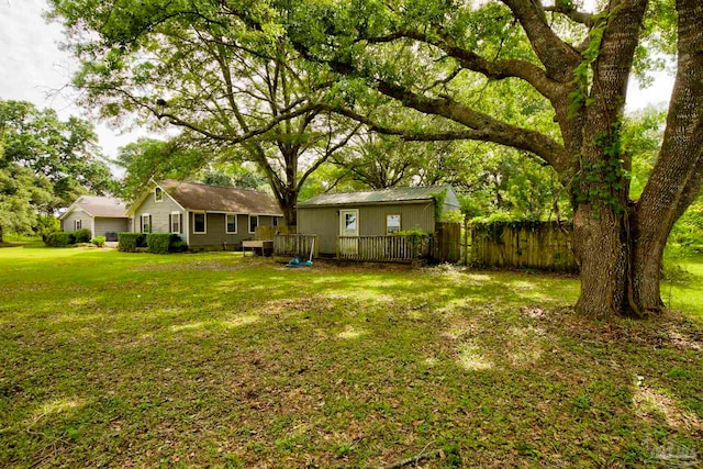14574 N County Rd 65, Foley, AL 36535 - view of yard with a wooden deck
