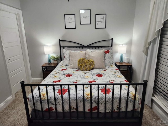 bedroom featuring carpet floors