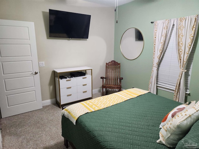 bedroom with carpet floors