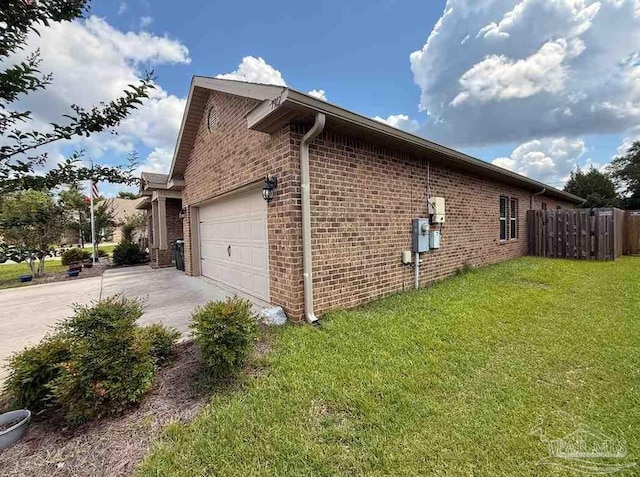 7912 Stream Ridge Rd, Pensacola, FL 32526 - view of property exterior featuring brick siding, driveway, and an attached garage