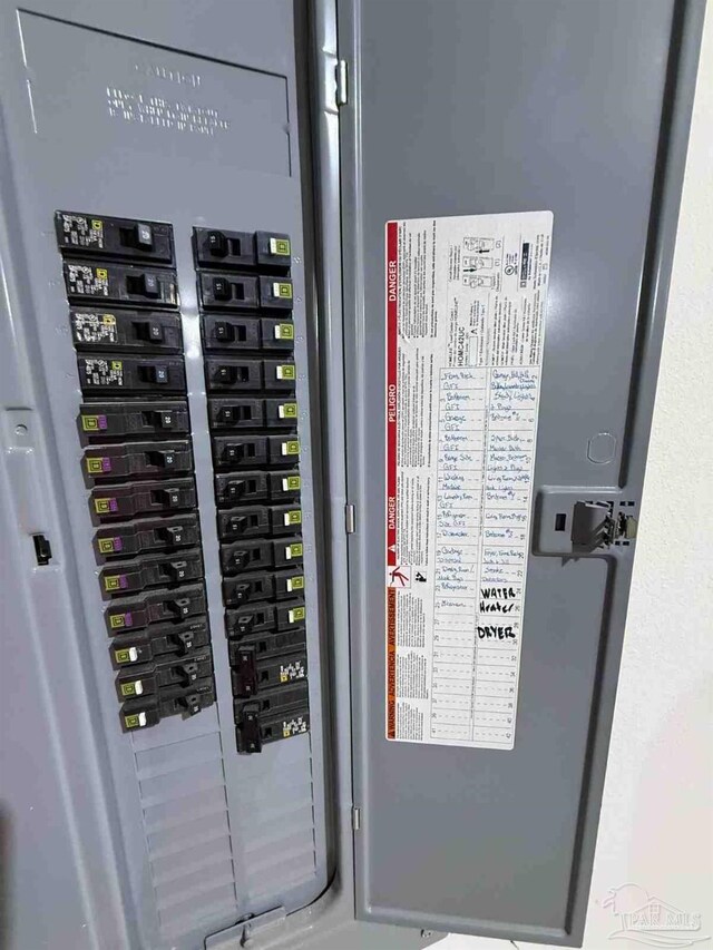7912 Stream Ridge Rd, Pensacola, FL 32526 - utility room with electric panel
