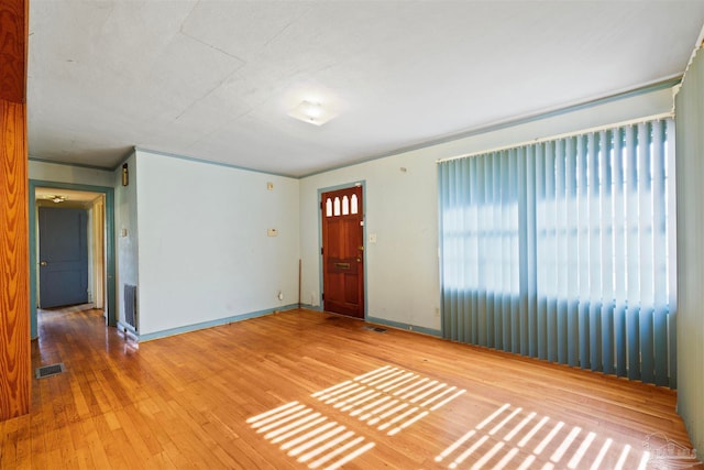 interior space with wood-type flooring