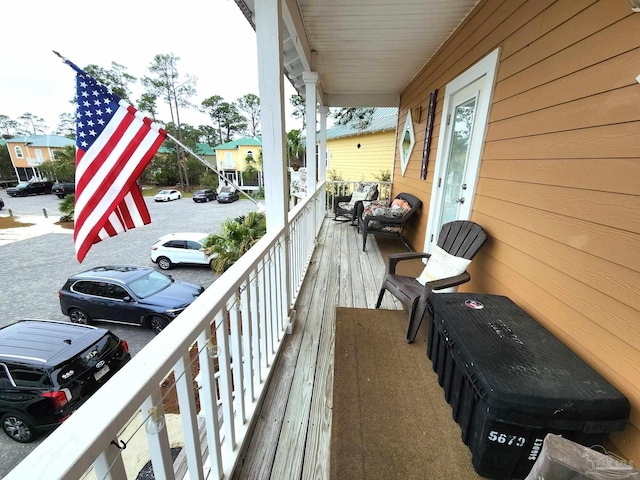 balcony with a porch