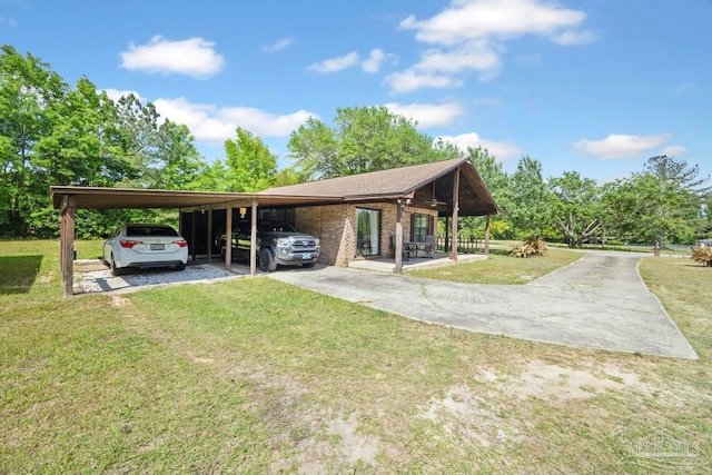 exterior space with driveway