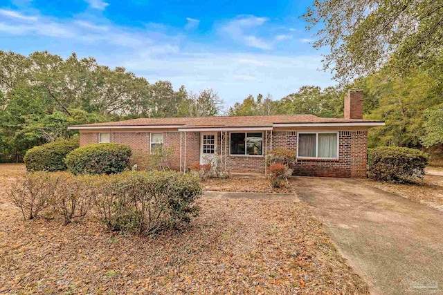 view of ranch-style house