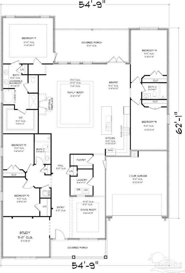 8616 Bluebell St, Milton, FL 32583 - property floor plan