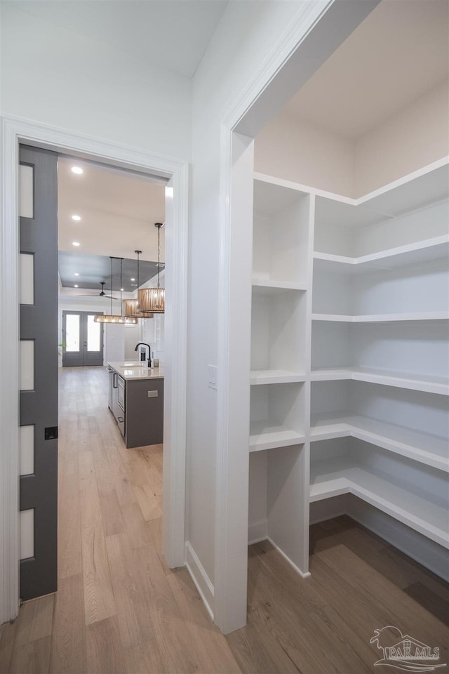 pantry featuring a sink