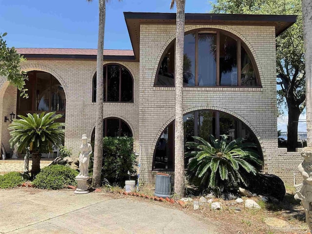 view of front of home with central AC unit