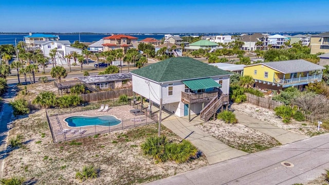 aerial view featuring a residential view