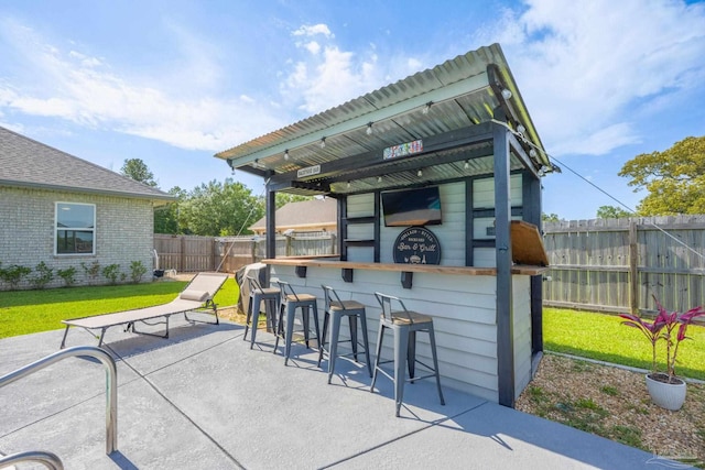 9074 Byrom Campbell Rd, Pace, FL 32571 - fenced backyard featuring a patio