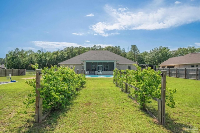 9074 Byrom Campbell Rd, Pace, FL 32571 - view of yard featuring a sunroom