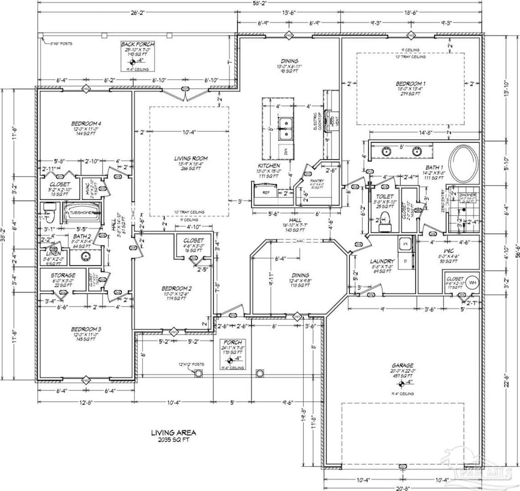 02 Salter Rd, Pace, FL 32571 - view of floor plan / room layout