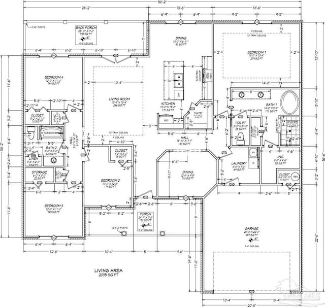 02 Salter Rd, Pace, FL 32571 - view of floor plan / room layout
