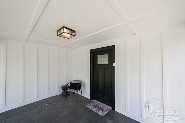 view of exterior entry