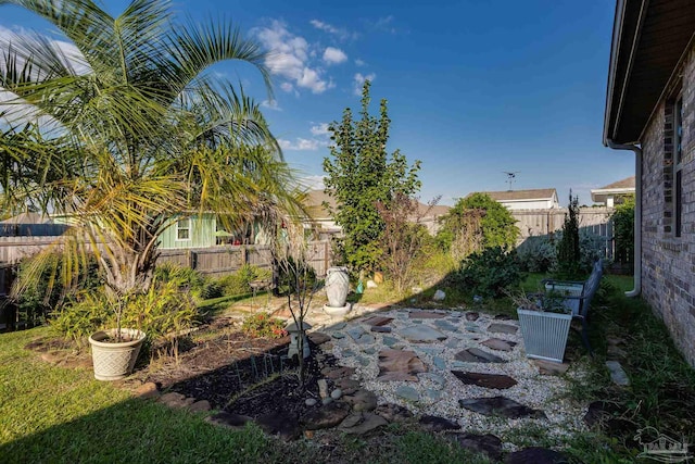 view of yard with a patio area