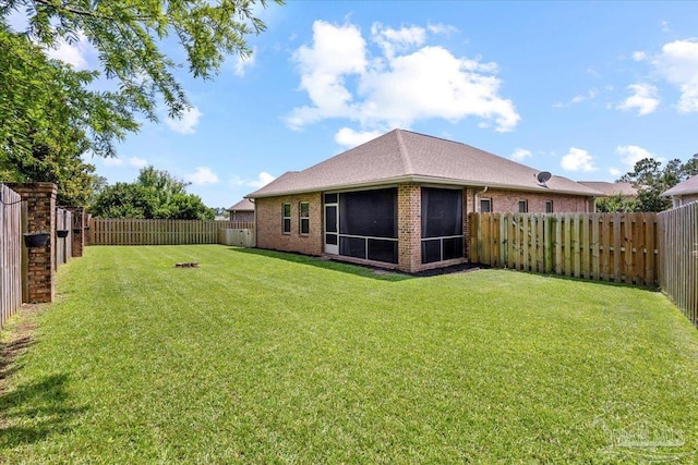 6372 Ladera Trl, Pace, FL 32571 - view of yard with a sunroom