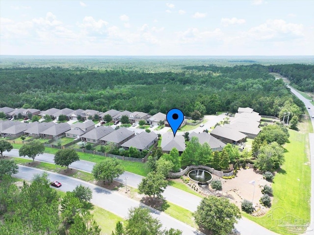 6372 Ladera Trl, Pace, FL 32571 - aerial view of residential area with a forest