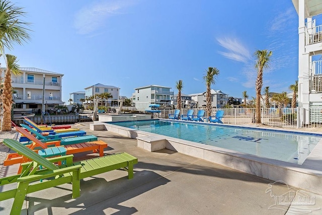 view of pool with a patio area