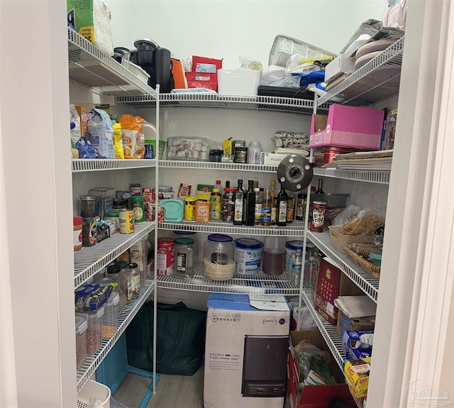 view of pantry