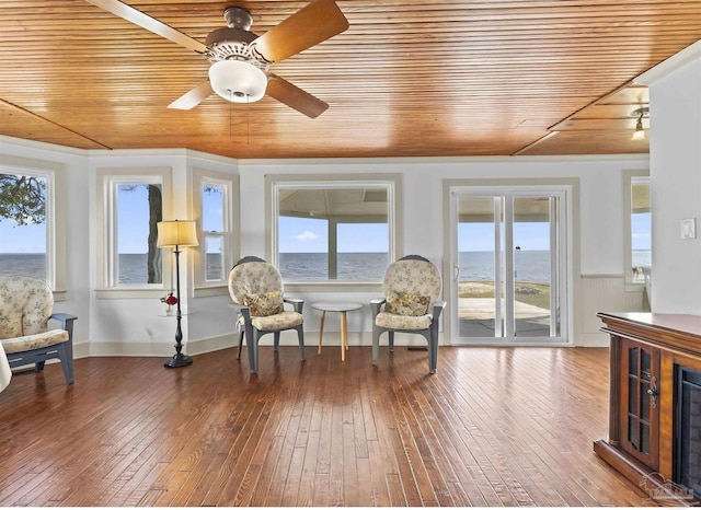 sunroom / solarium featuring a wealth of natural light