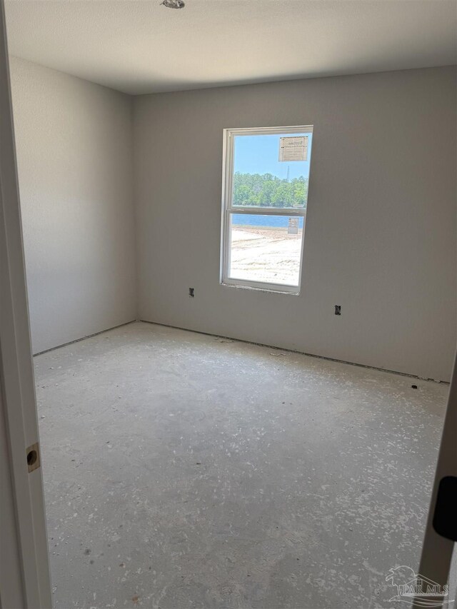 view of spare room