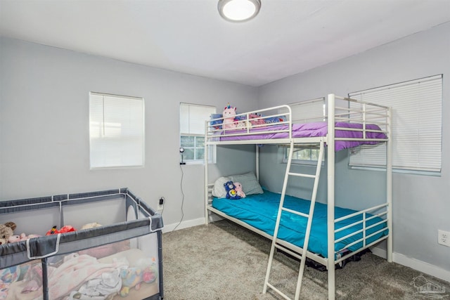 bedroom with carpet flooring