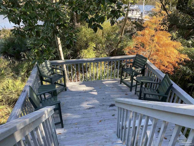 view of wooden terrace