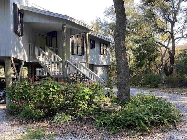 view of side of property